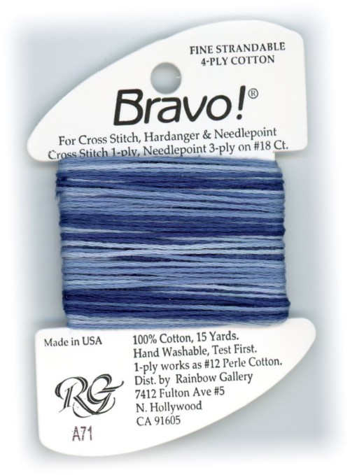 Bravo! Strandable 4 ply cotton floss / A71 Navys