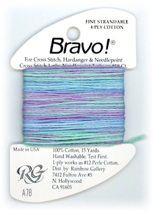 Bravo! Strandable 4 ply cotton floss / A78 Waterfall