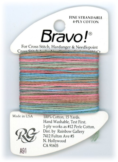 Bravo! Strandable 4 ply cotton floss / A91 El Paso