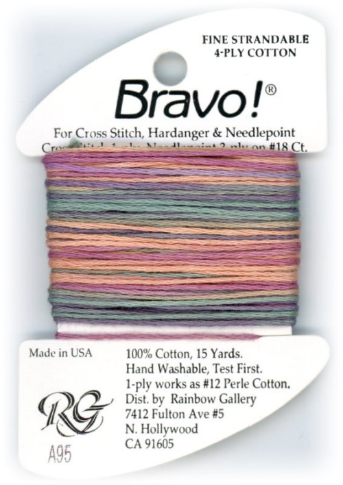 Bravo! Strandable 4 ply cotton floss / A95 Phoenix