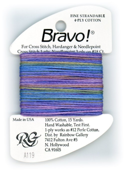 Bravo! Strandable 4 ply cotton floss / A119 Bouquet