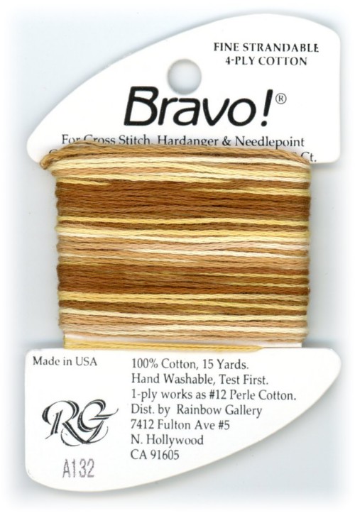 Bravo! Strandable 4 ply cotton floss / A132 Haystack