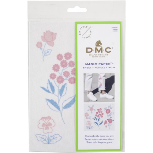 Magic Paper - Embroidery Paper / Flowers Embroidery Patterns by DMC