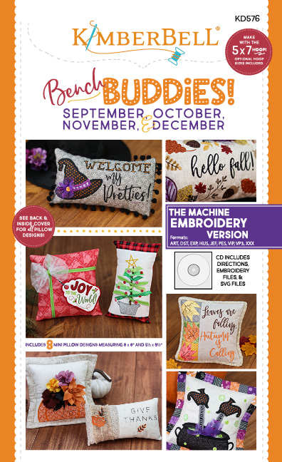 Kimberbell Bench Buddies: September, October, November, December (Machine Embroidery)