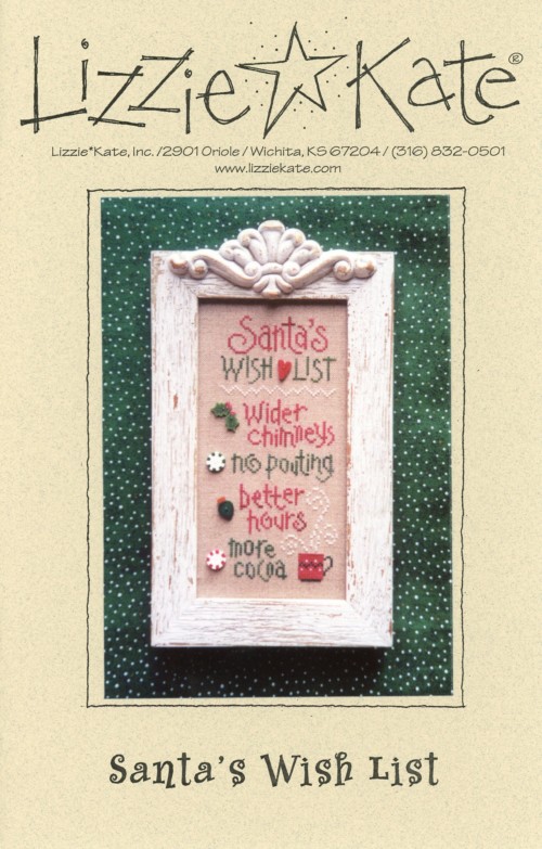 Santa's Wish List Cross Stitch Pattern