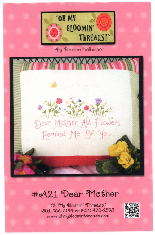 Dear Mother Embroidery Pattern