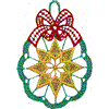 Lace Ornament with Star Center, Smaller