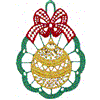 Lace Ornament with Bulb Center, Smaller