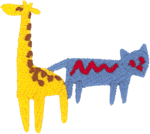 Cat and Giraffe