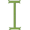 Victorian Monogram 4 Letter I, Smaller