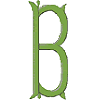 Victorian Monogram 4 Letter B, Larger