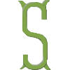 Victorian Monogram 4 Letter S, Larger
