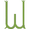 Victorian Monogram 4 Letter W, Larger