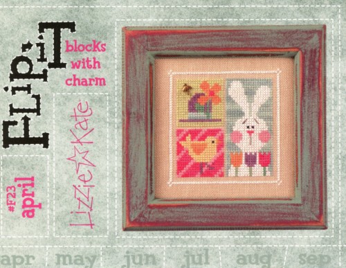 Flip-It Blocks April Cross Stitch Pattern