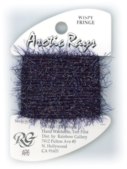 Rainbow Gallery Arctic Rays Wispy Fringe Yarn / AR6 Royal Purple