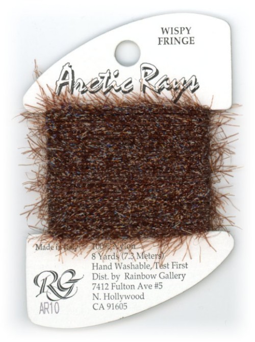 Rainbow Gallery Arctic Rays Wispy Fringe Yarn / AR10 Brown