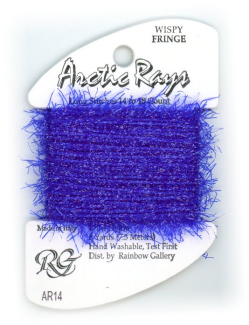 Rainbow Gallery Arctic Rays Wispy Fringe Yarn / AR14 Bright Blue