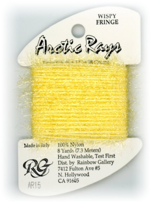 Rainbow Gallery Arctic Rays Wispy Fringe Yarn / AR15 Yellow
