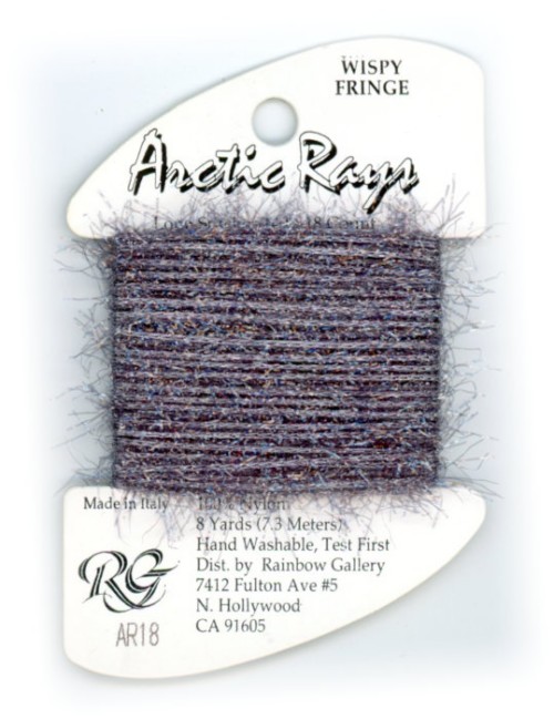 Rainbow Gallery Arctic Rays Wispy Fringe Yarn / AR18 Kitty Cat Gray