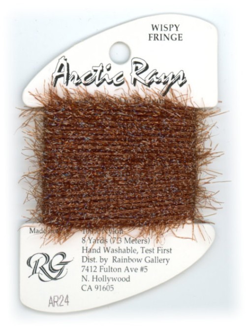 Rainbow Gallery Arctic Rays Wispy Fringe Yarn / AR24 Teddy Bear Brown