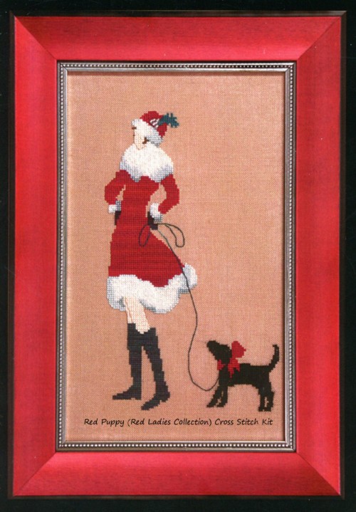 Red Puppy (Red Ladies Collection) Cross Stitch Kit