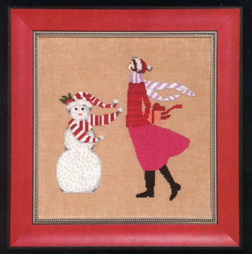 Red Winter Gift (Red Ladies Collection) Cross Stitch Pattern