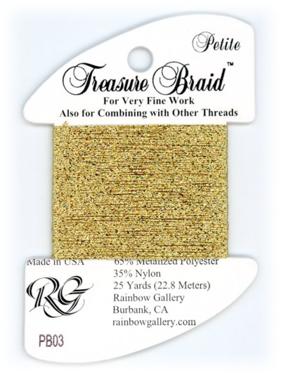 Rainbow Gallery Petite Treasure Braid / PB03 Gold