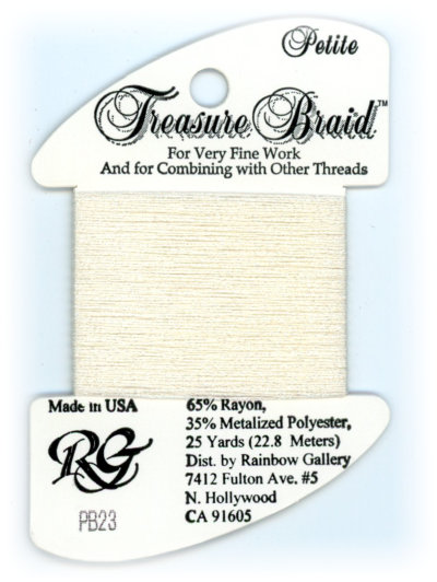 Rainbow Gallery Petite Treasure Braid / PB23 Snow