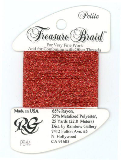 Rainbow Gallery Petite Treasure Braid / PB44 Autumn Red