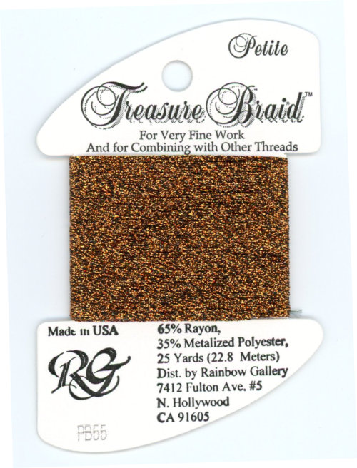 Rainbow Gallery Petite Treasure Braid / PB55 Brass
