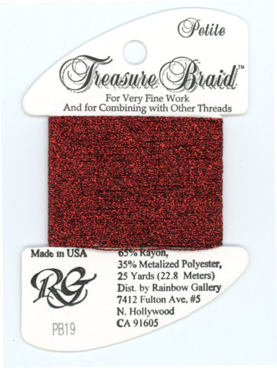 Rainbow Gallery Petite Treasure Braid / PB19 Dark Red