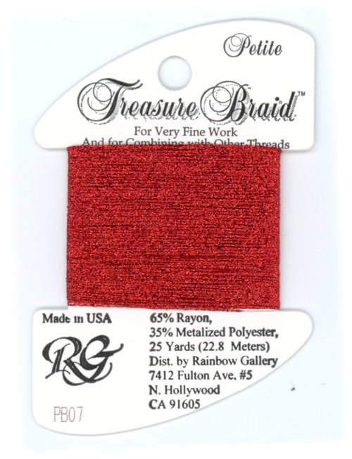 Rainbow Gallery Petite Treasure Braid / PB07 Red