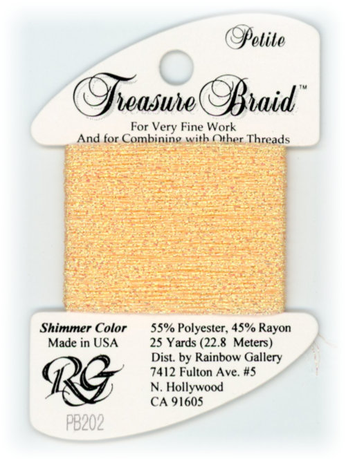 Rainbow Gallery Petite Treasure Braid / PB202 Shimmer Peach