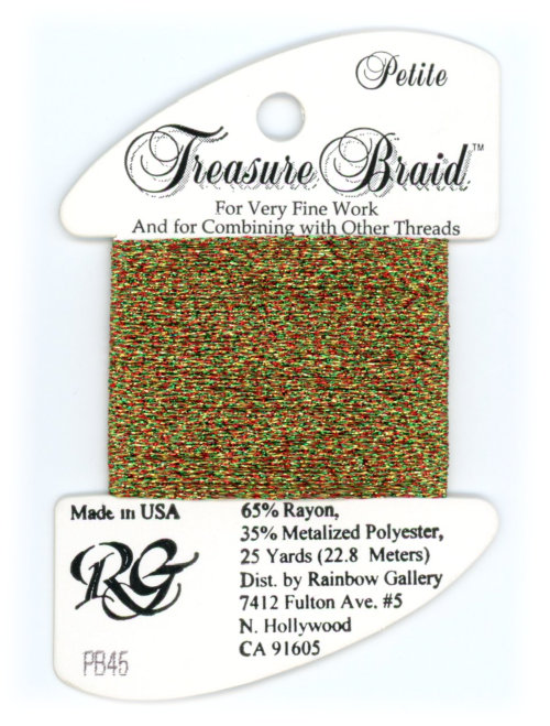 Rainbow Gallery Petite Treasure Braid / PB45 Christmas