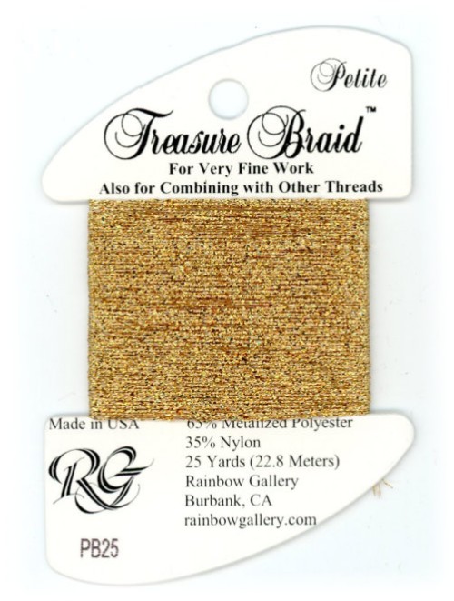 Rainbow Gallery Petite Treasure Braid / PB25 Old Gold