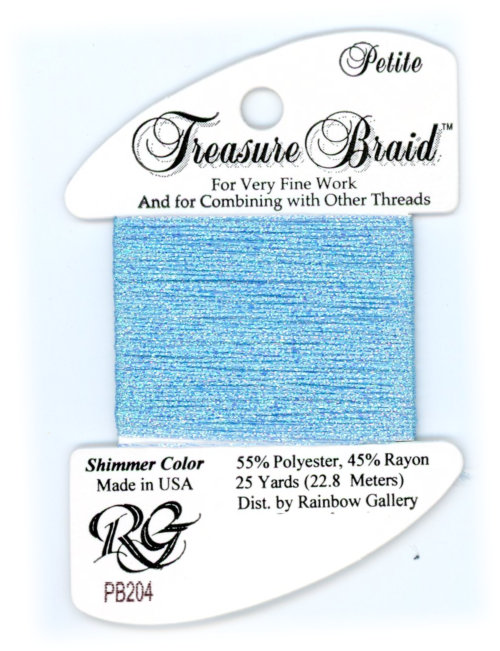 Rainbow Gallery Petite Treasure Braid / PB204 Blue Pearl