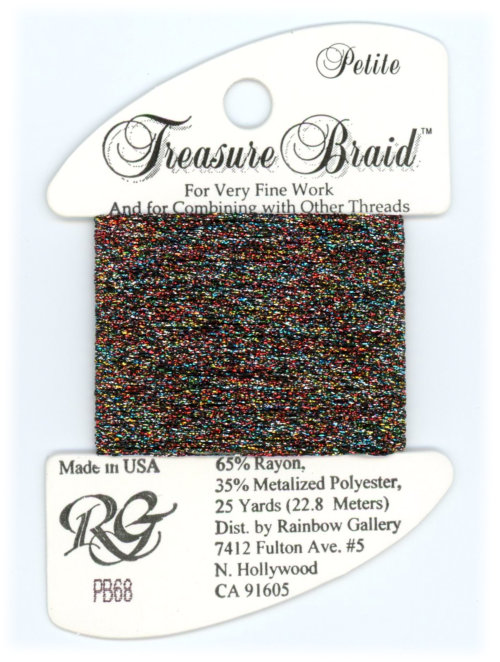 Rainbow Gallery Petite Treasure Braid / PB68 Black Opal