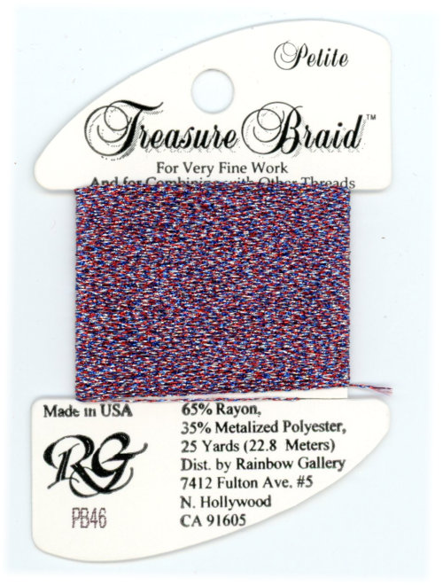 Rainbow Gallery Petite Treasure Braid / PB46 4th of July