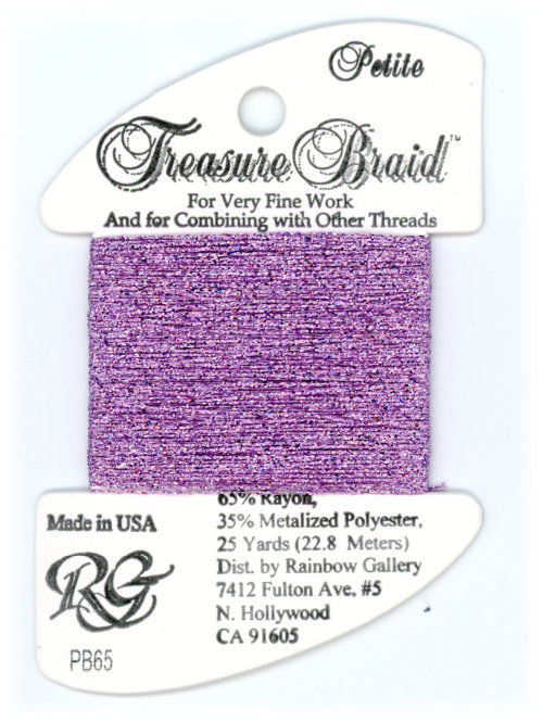 Rainbow Gallery Petite Treasure Braid / PB65 Lite Violet