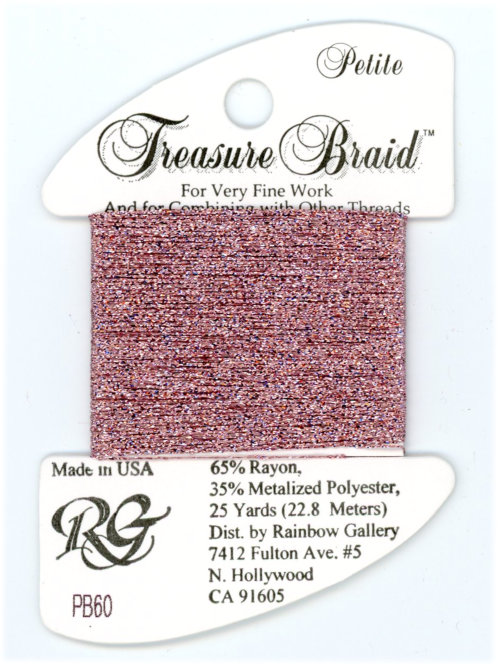 Rainbow Gallery Petite Treasure Braid / PB60 Dark Powder Pink