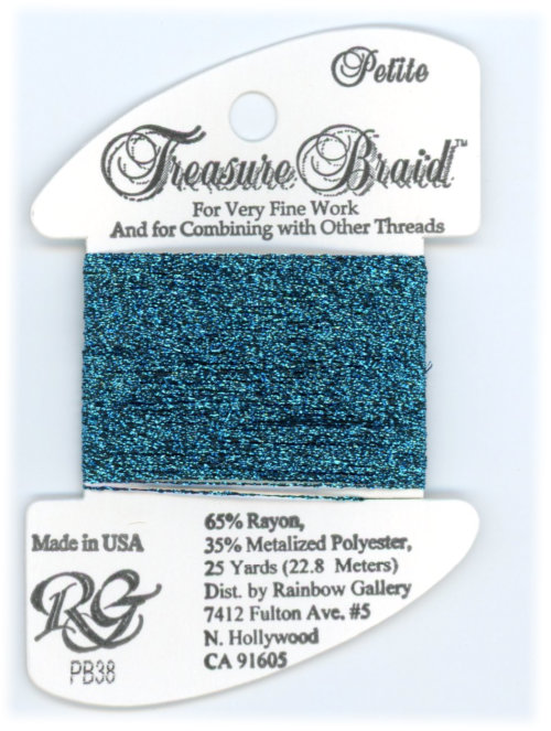Rainbow Gallery Petite Treasure Braid / PB38 Azure Blue
