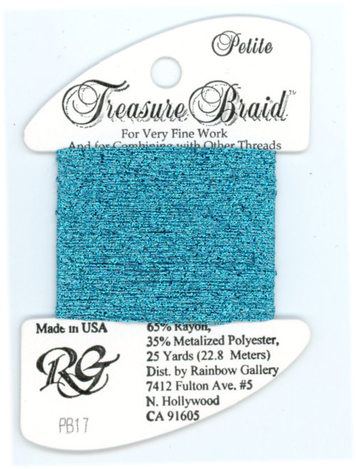 Rainbow Gallery Petite Treasure Braid / PB17 Water Blue