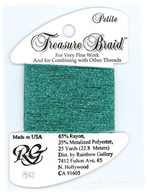 Rainbow Gallery Petite Treasure Braid / PB43 Turquoise