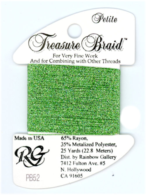 Rainbow Gallery Petite Treasure Braid / PB52 Light Green