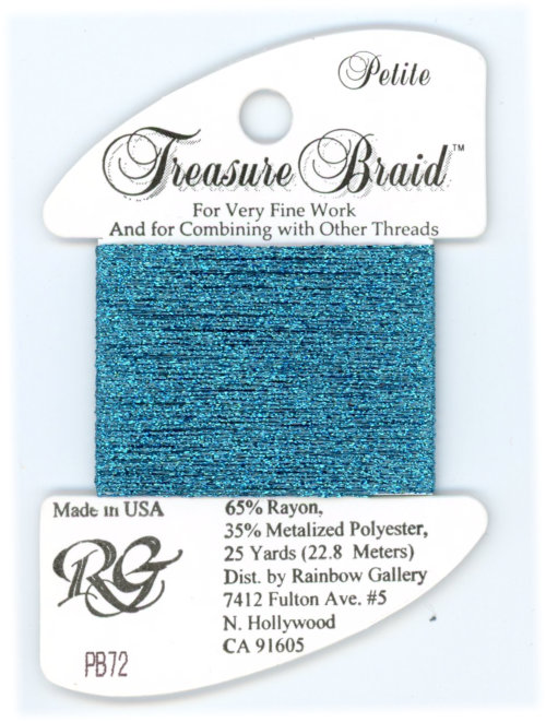 Rainbow Gallery Petite Treasure Braid / PB72 Agean Blue