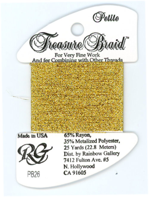 Rainbow Gallery Petite Treasure Braid / PB26 Aztec Gold
