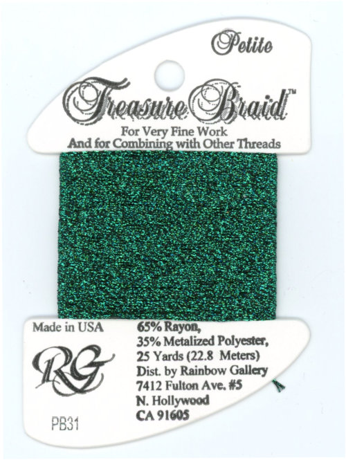 Rainbow Gallery Petite Treasure Braid / PB31 Evergreen