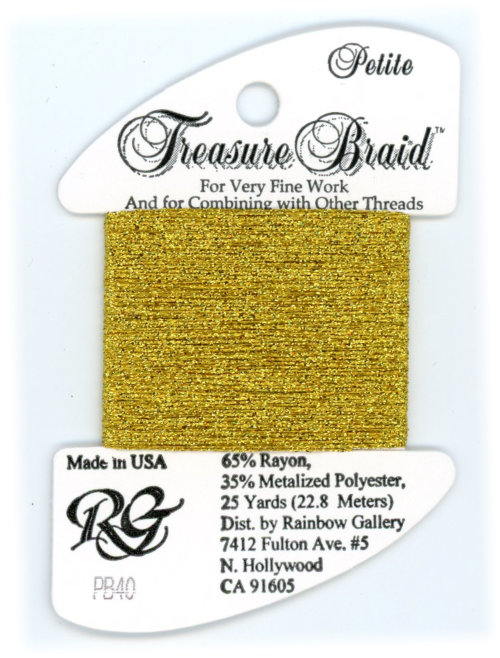 Rainbow Gallery Petite Treasure Braid / PB40 Egyptian Gold
