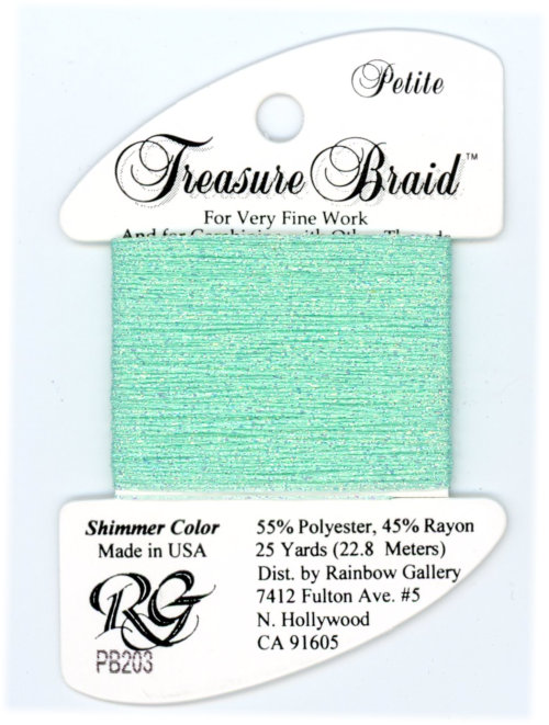 Rainbow Gallery Petite Treasure Braid / PB203 Shimmer Seafoam