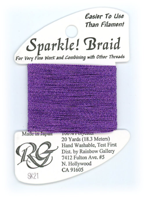 Rainbow Gallery Sparkle Braid / Purple SK21